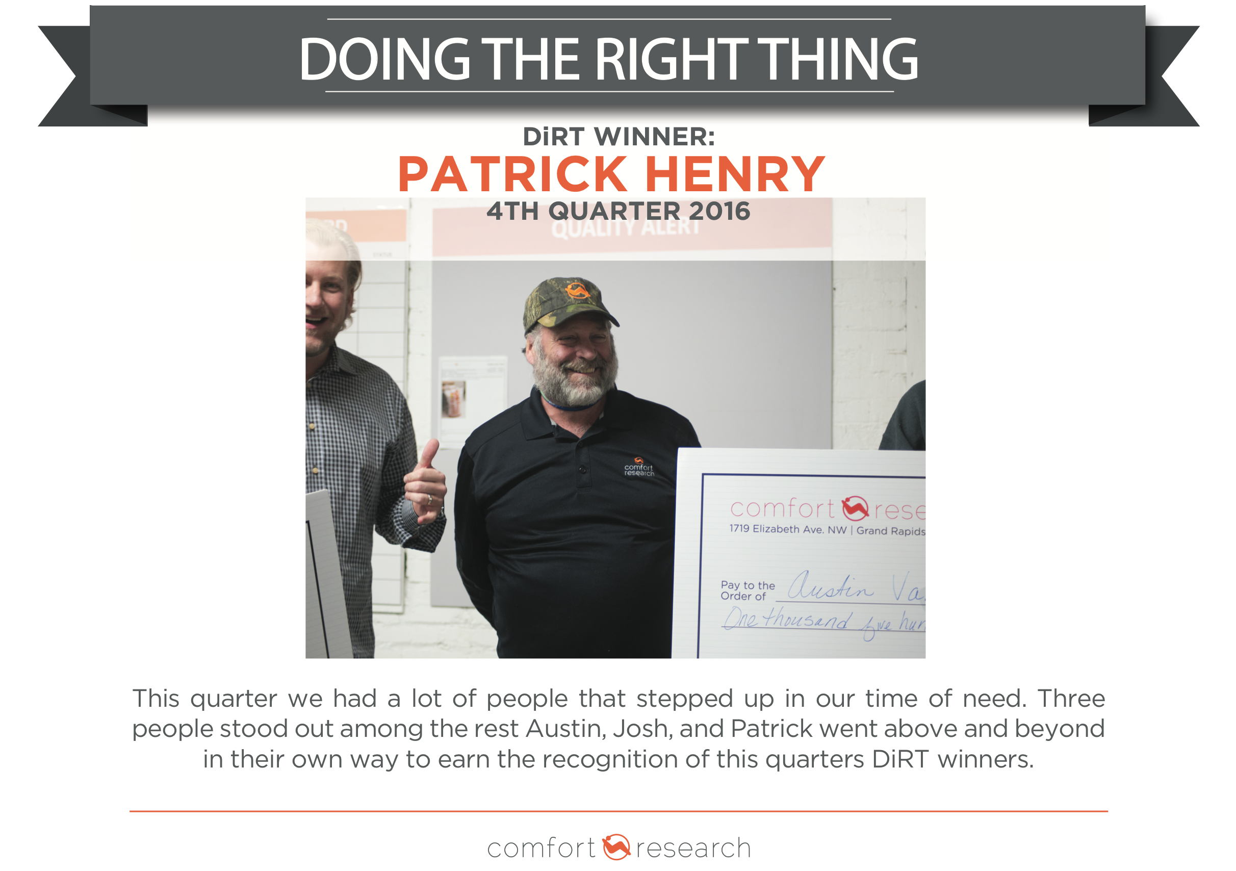 Patrick Henry Comfort Research